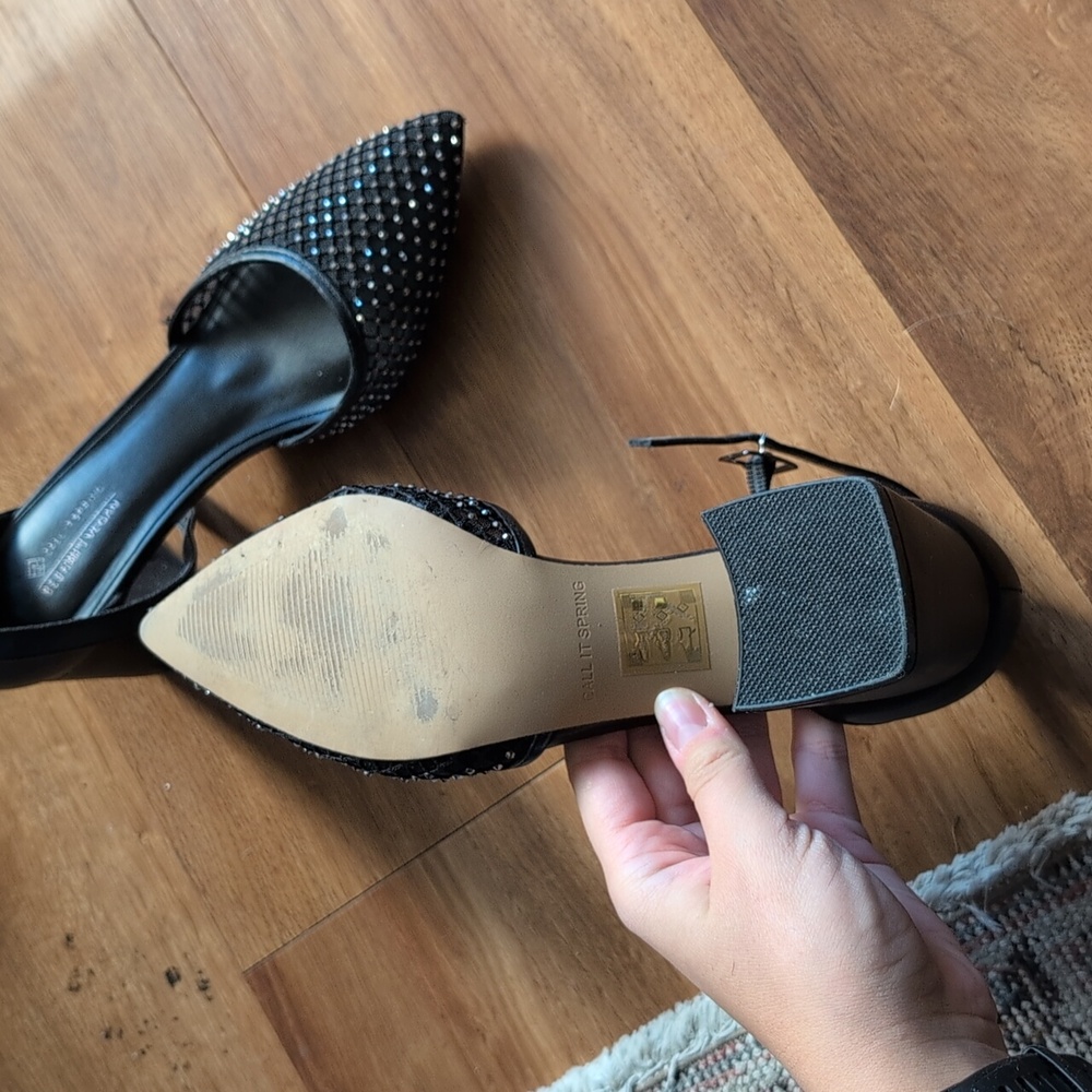 Call it spring Rhinestone Heels - Picture 3 of 3